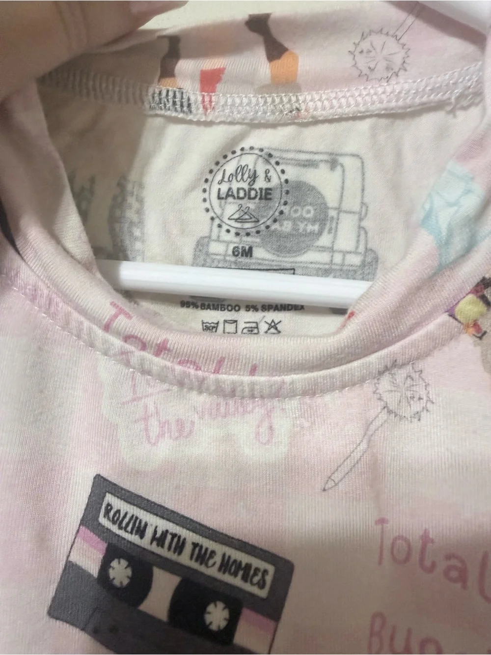 3 for $25 Clueless Lolly & Laddie Bamboo Pink Onesie
